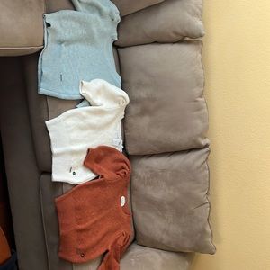 3 Abercrombie and Fitch Cropped Knit Sweaters.